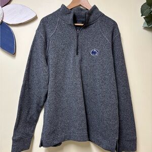Men’s Blue Grey Heather Penn State Pullover Sweatshirt XL